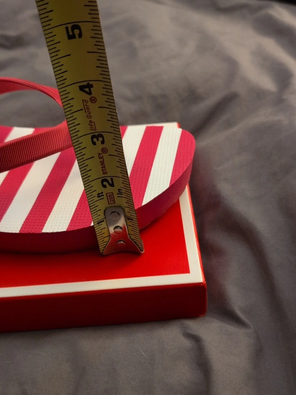 Coach Pop Pink and White Platform Flip Flops Size 10 - Picture 5 of 12